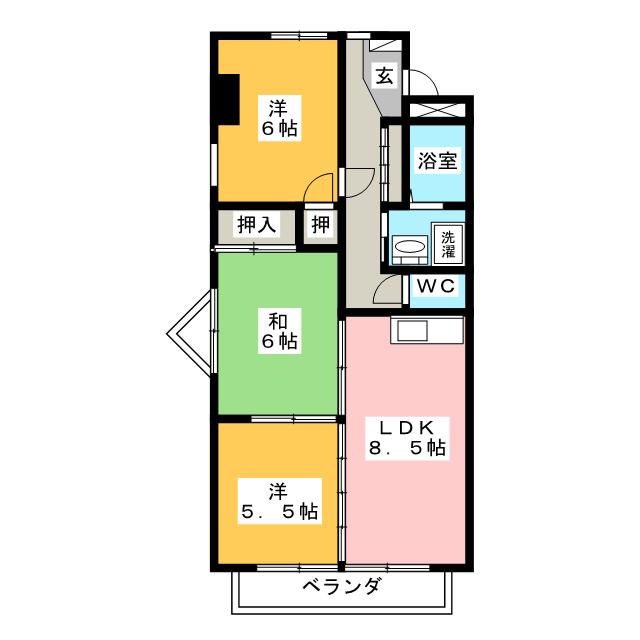 ウエストパーク寿　Ａの間取り