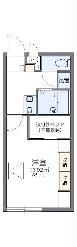 レオパレスピュアの間取り