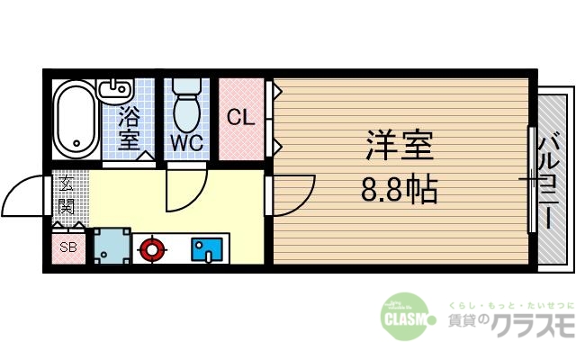 【茨木市水尾のマンションの間取り】