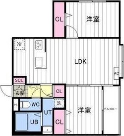 札幌市中央区南一条西のマンションの間取り