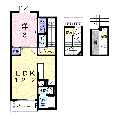 ジュネスメゾン弐番館の間取り