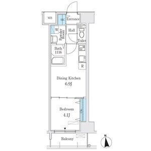 名古屋市西区花の木のマンションの間取り