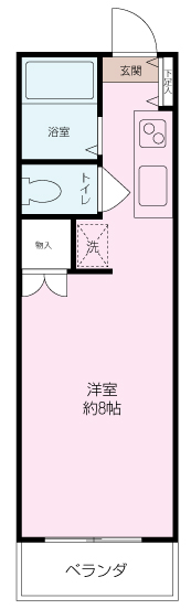 エスペランサ湘南Bの間取り