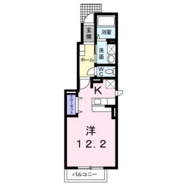 函館市本町のアパートの間取り