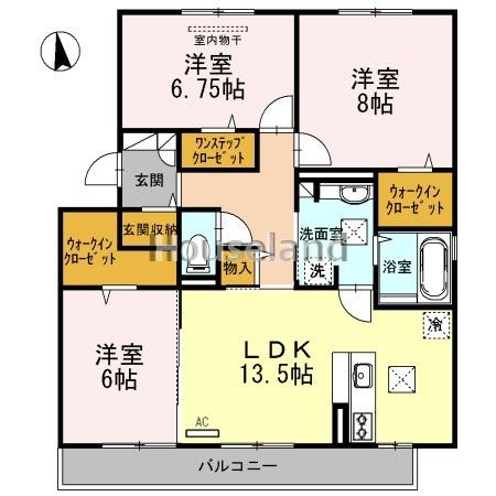 コリド黒田A棟の間取り