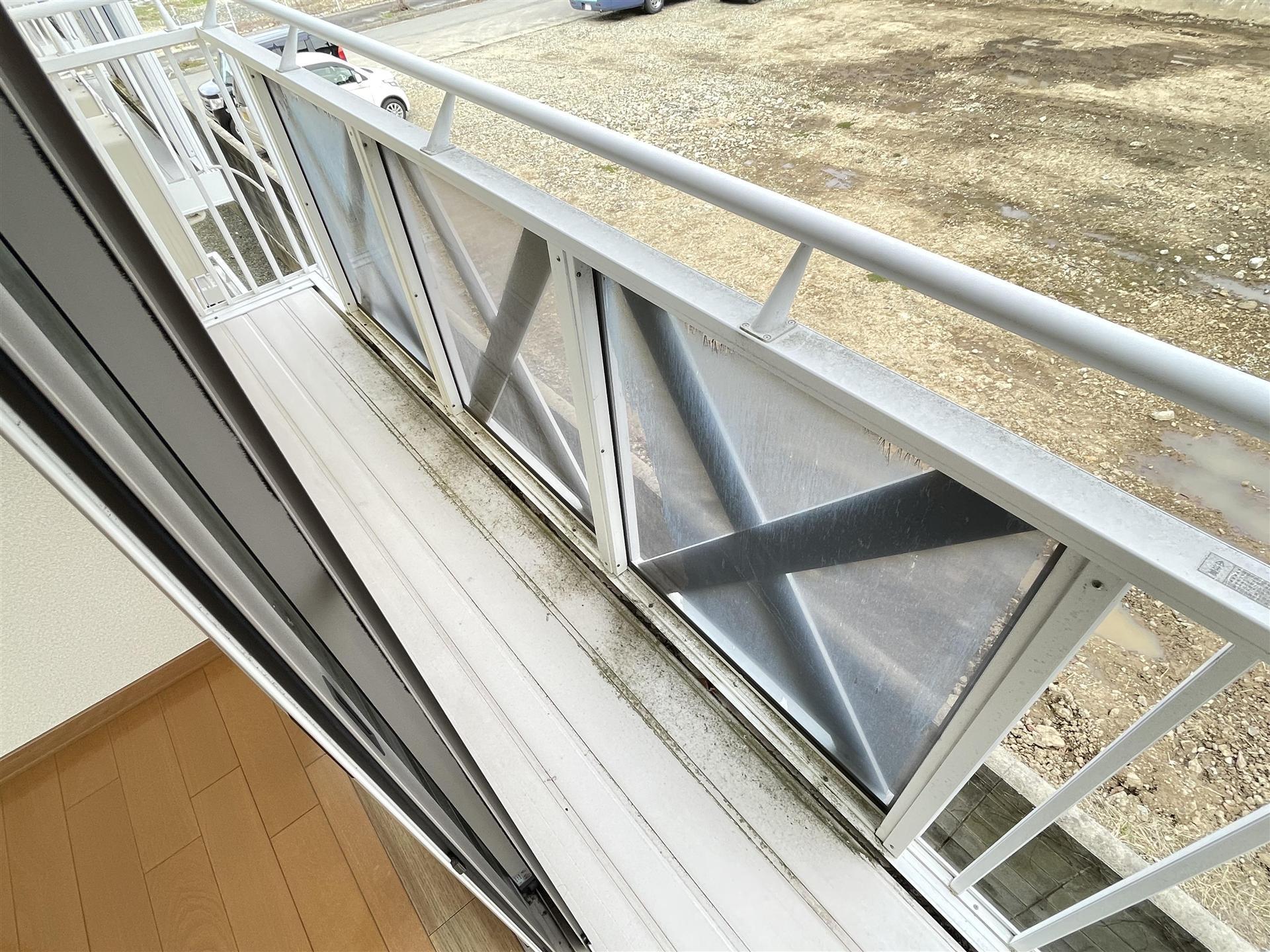 バルコニー　洗濯物がよく乾きます