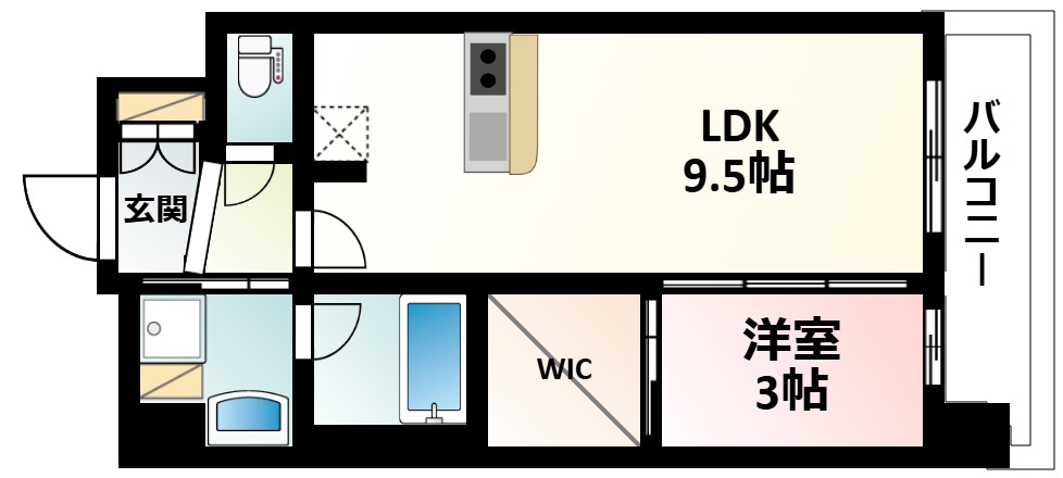 コンフォリア・リヴ新大阪西宮原ソルテラスの間取り