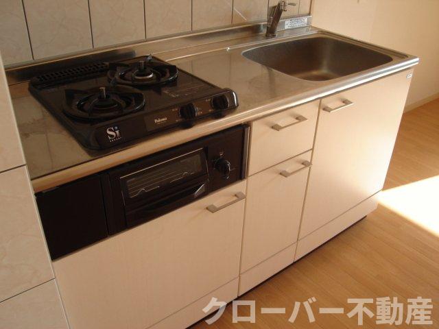 キッチン　2口ガスコンロ