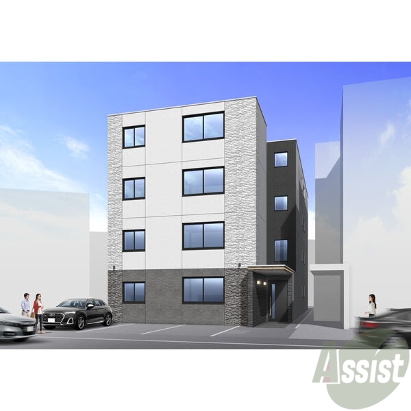 建物外観　外観予想パース　札幌市中央区「Ｅｓｔａｌｉｏｎ　Ｓｏｅｎ」