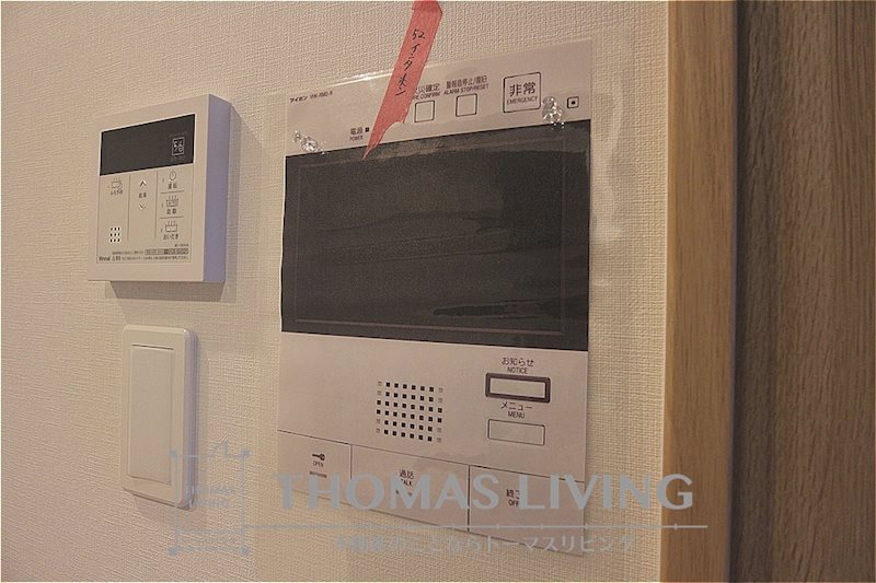 セキュリティ　モニター付きインターフォン。