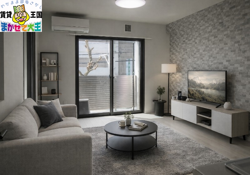 居室・リビング　家具・インテリアはＣＧです