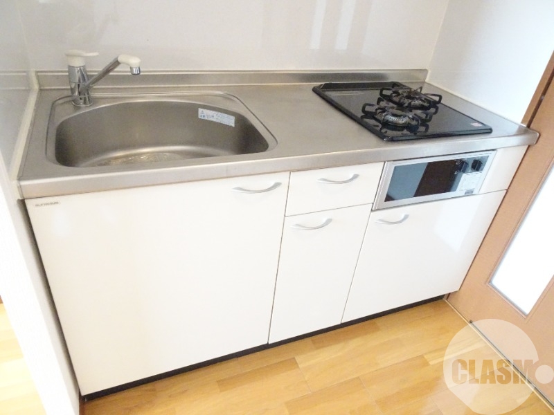 キッチン　２口コンロ＋グリル付きシステムキッチン♪