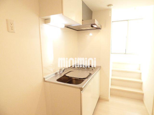 キッチン　２口ガスコンロのシステムキッチン