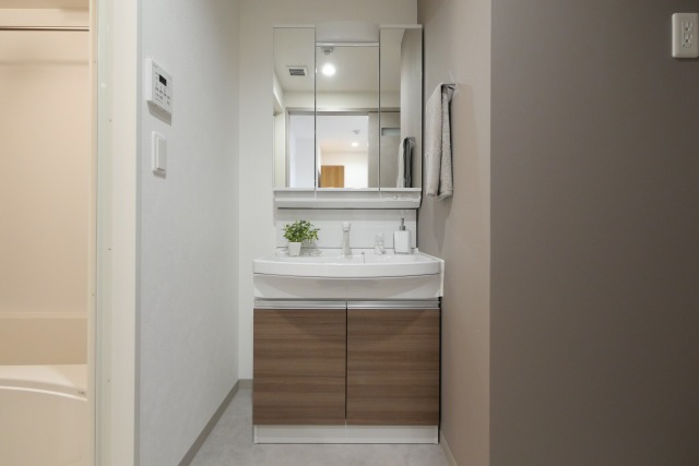 洗面設備　洗面所です