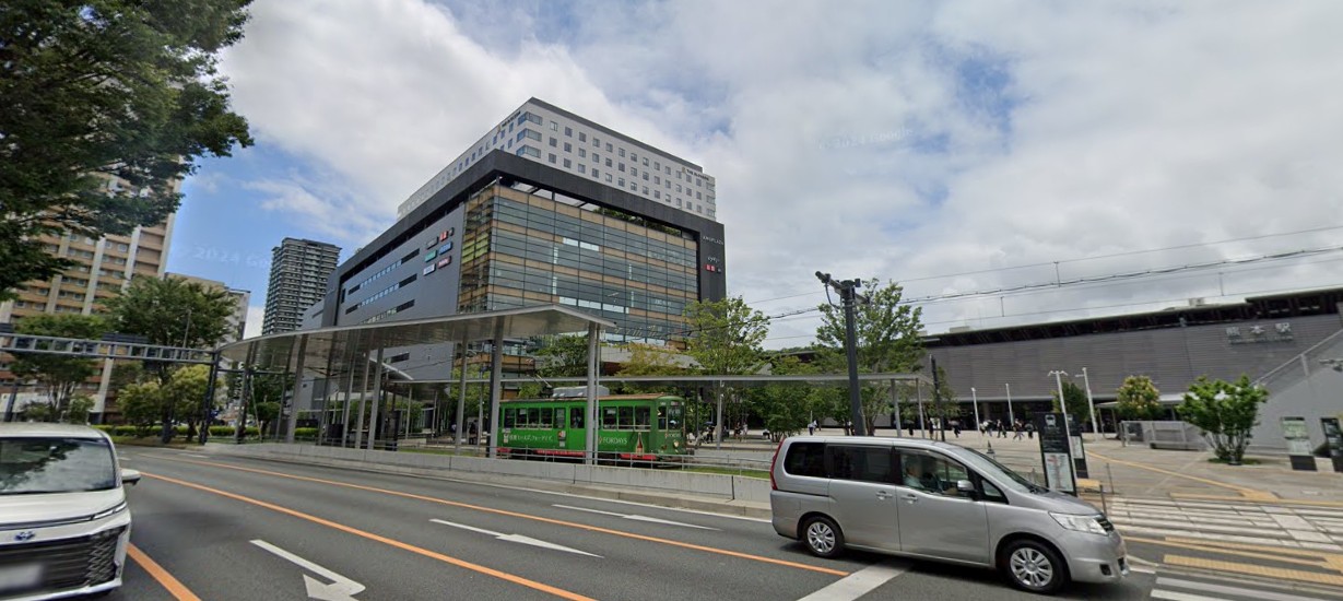 スーパー　ハローデイアミュプラザくまもと店（スーパー）まで855m