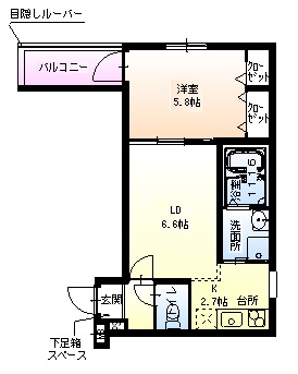 フジパレス堺大浜中町II番館の間取り写真