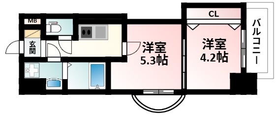 Luxe新大阪SOUTHの間取り写真