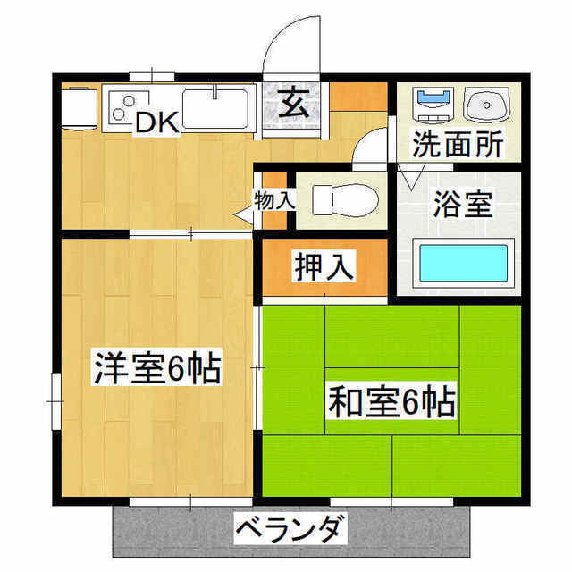 ハイム花みずきの間取り写真