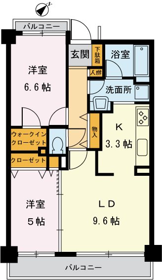 サザンコートの間取り写真
