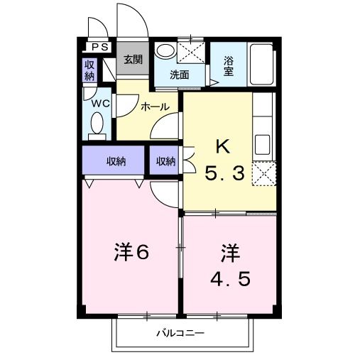 ファミール下之宮1の間取り写真