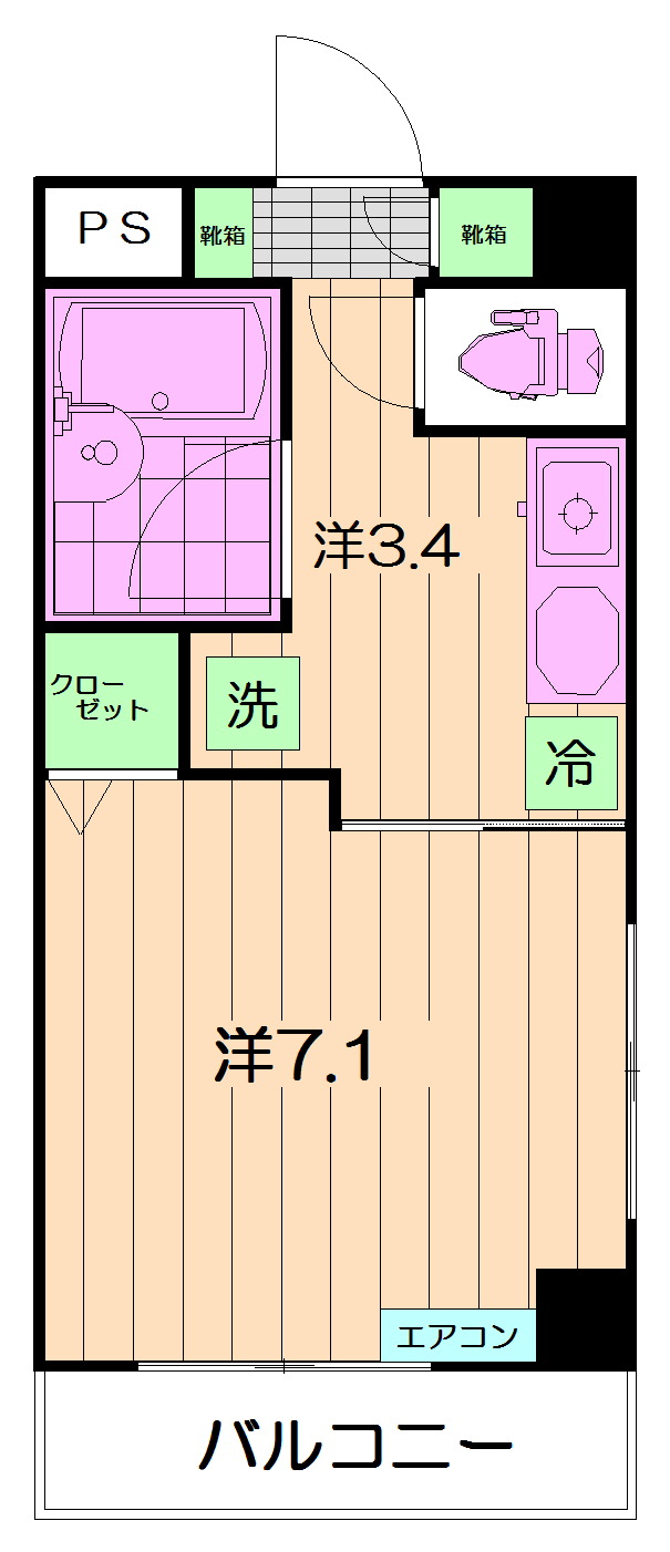 アールコリーヌ上井草の間取り