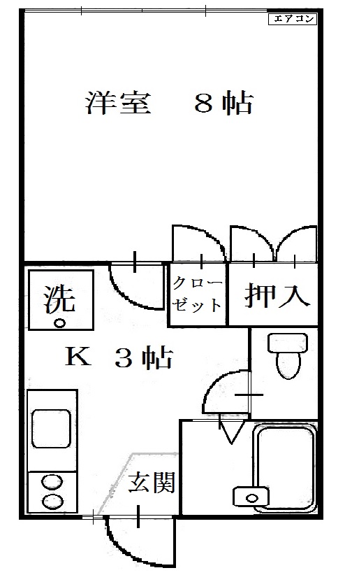 ハイツイケダの間取り