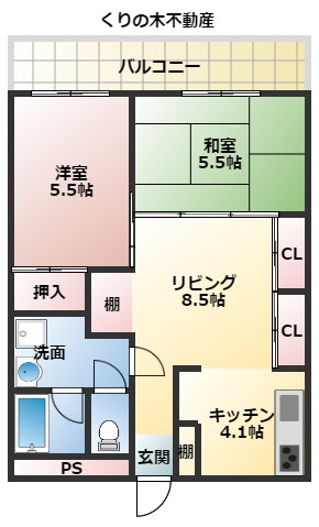 【エンツォ今治の間取り】