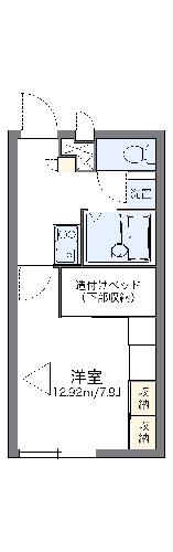 レオパレスサンライズ宮夫の間取り