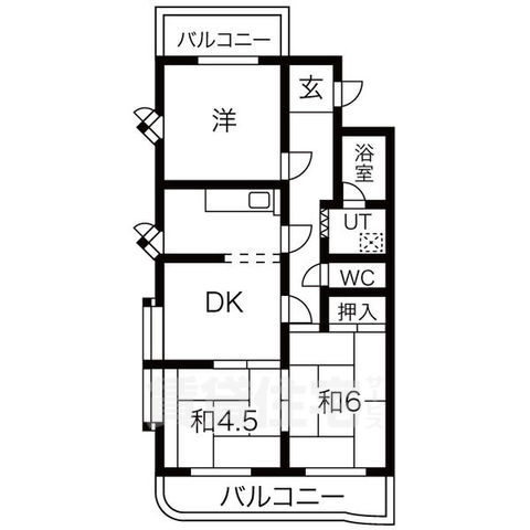 音聞ハイツの間取り