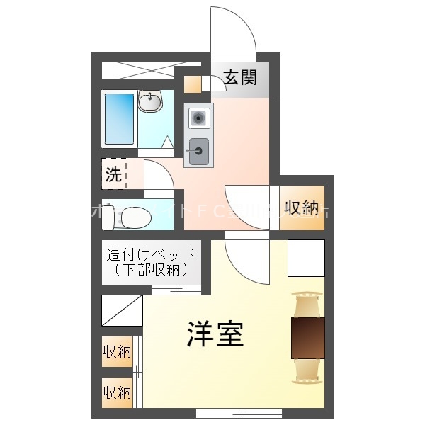 レオパレスサンハートの間取り