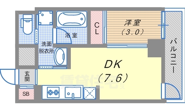 みやびアローズ神戸の間取り