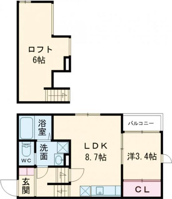 HARU鳥栖の間取り