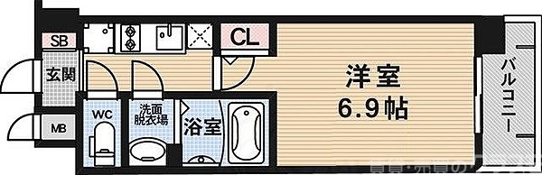 アスヴェル京都七条通の間取り