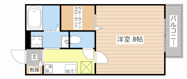 守山市今宿のアパートの間取り