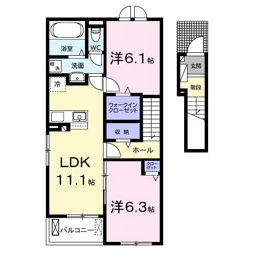 マウント　シティIの間取り