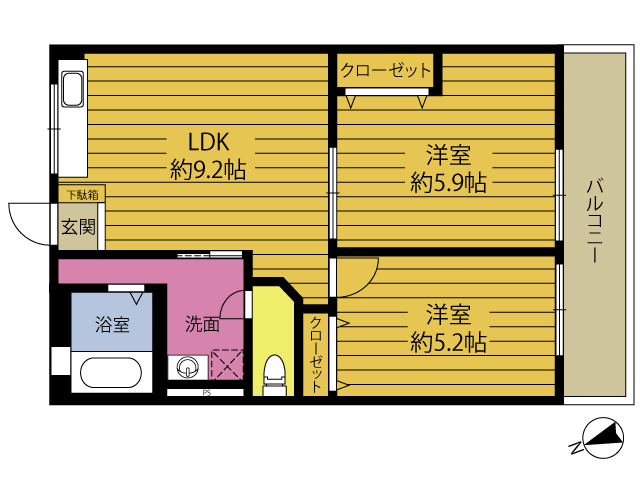 原田ビルの間取り