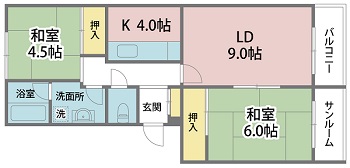 武生ハイツの間取り