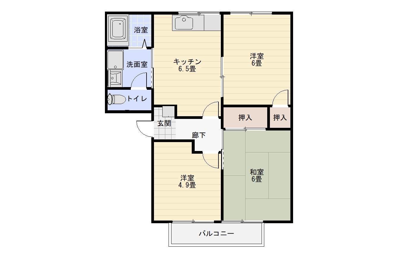 グリーンハイツの間取り