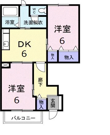 プラシードＣの間取り