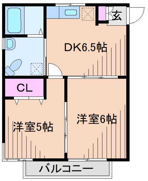 横浜市港北区大倉山のマンションの間取り