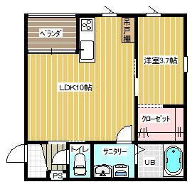 【仮称）東町２丁目新築アパートの間取り】