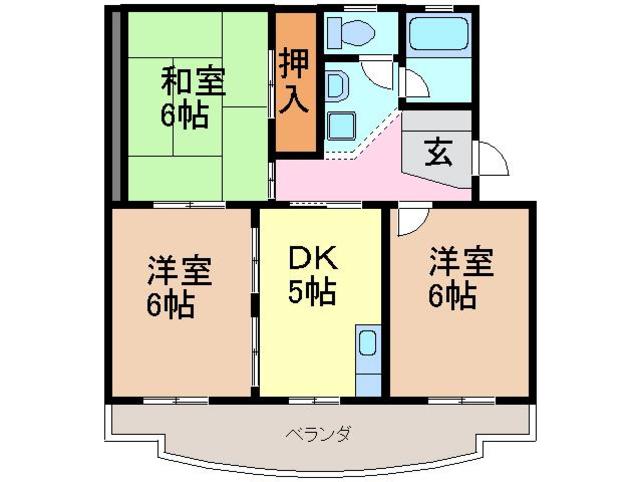 富士市中里のマンションの間取り