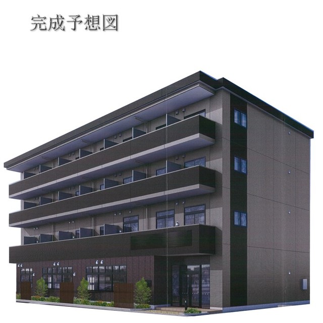 福山市多治米町のマンションの建物外観