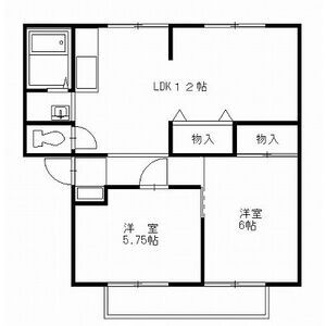 塩谷郡高根沢町宝石台のアパートの間取り