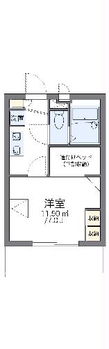 レオパレス中央の間取り