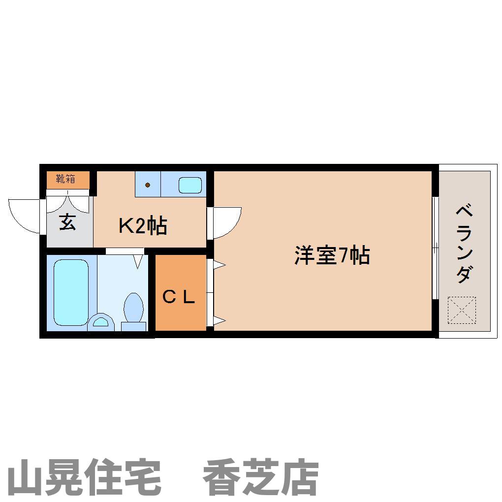 北葛城郡上牧町大字中筋出作のアパートの間取り