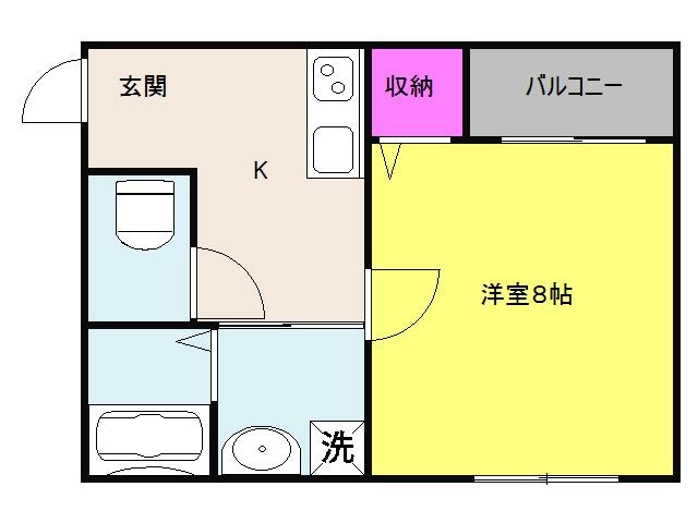 堺市堺区少林寺町西のアパートの間取り