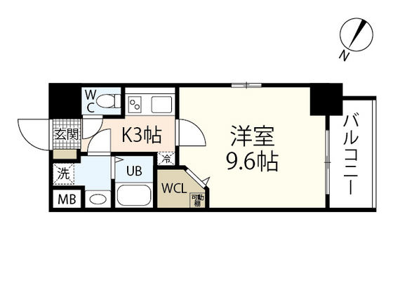 広島市南区松川町のマンションの間取り