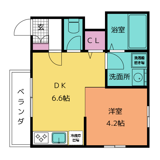 ひまわり荘の間取り