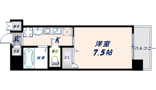 サンキャドマス近鉄長瀬駅前の間取り